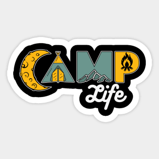 Camp Life Sticker